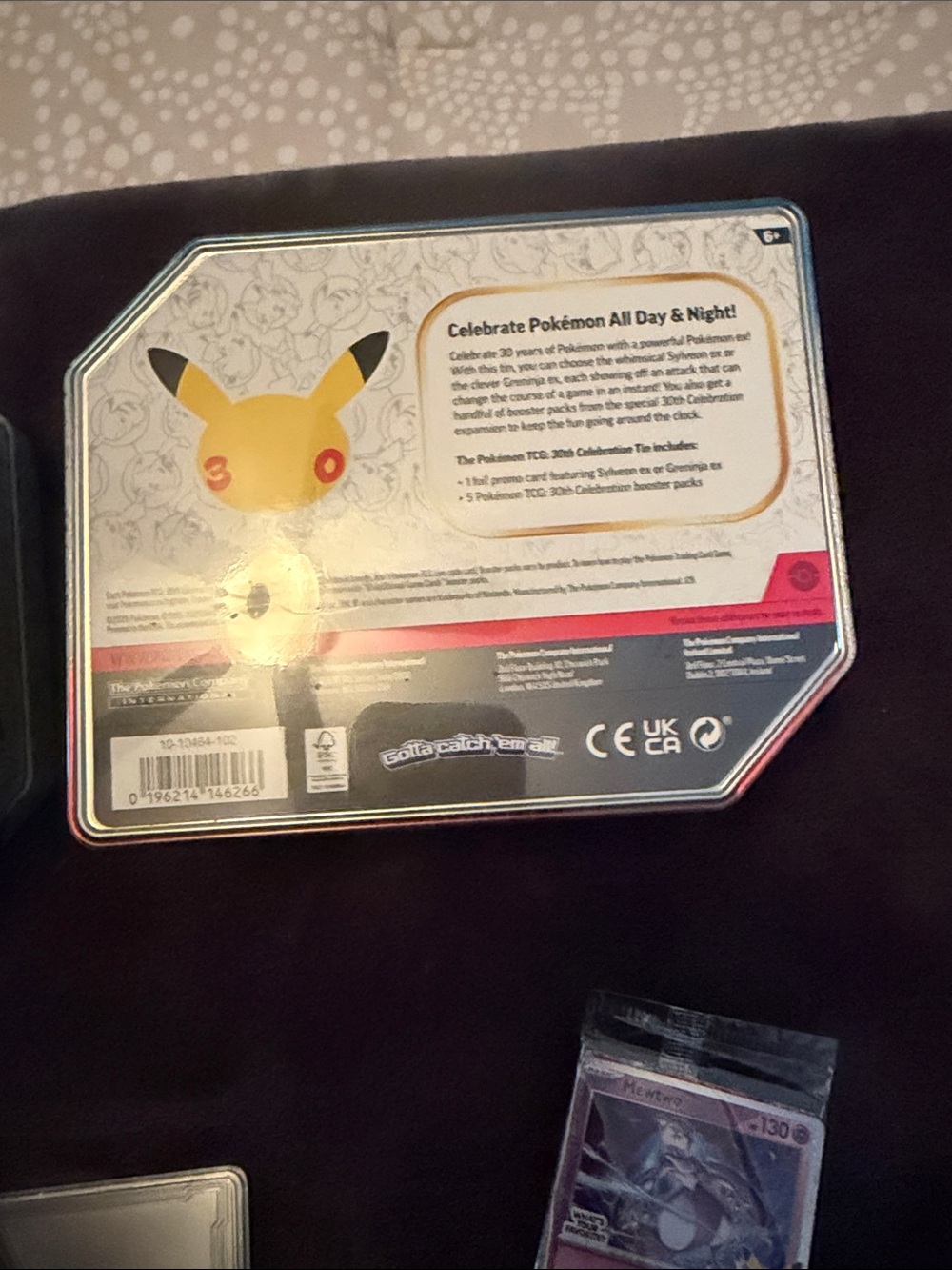 Pokemon 30th Anniversary collection Tin Set of 2 from Target w/promo cards etc - Picture 5 of 16